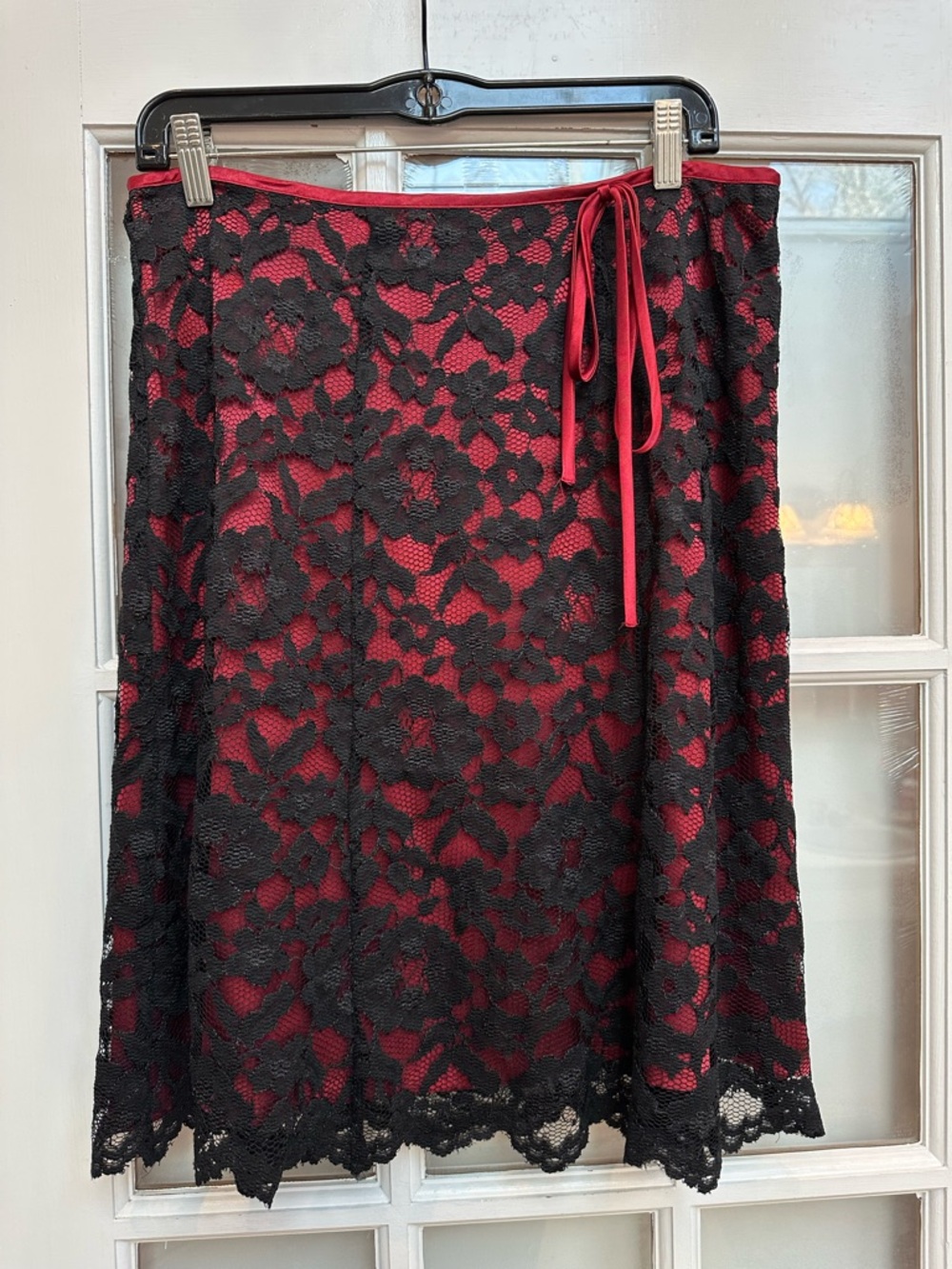 Notations Y2K Whimsigoth Fairy Romantic Feminine Goth Floral Lace Skirt Size LP
